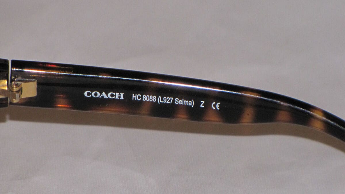 تشخیص عینک آفتابی Coach اصل دسته عینک