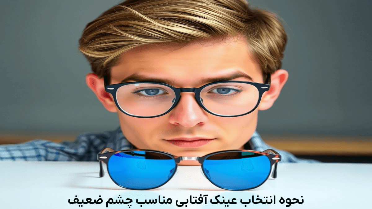 عینک آفتابی مناسب چشم ضعیف